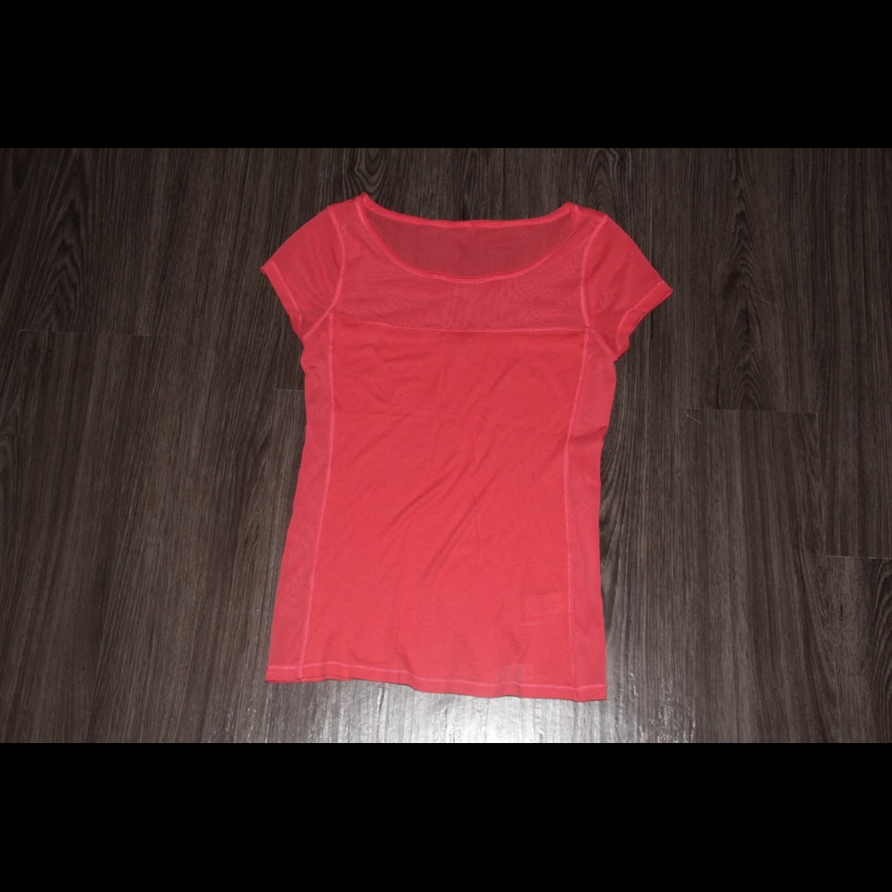 Express Shirt with Sheer Material on Perimeter